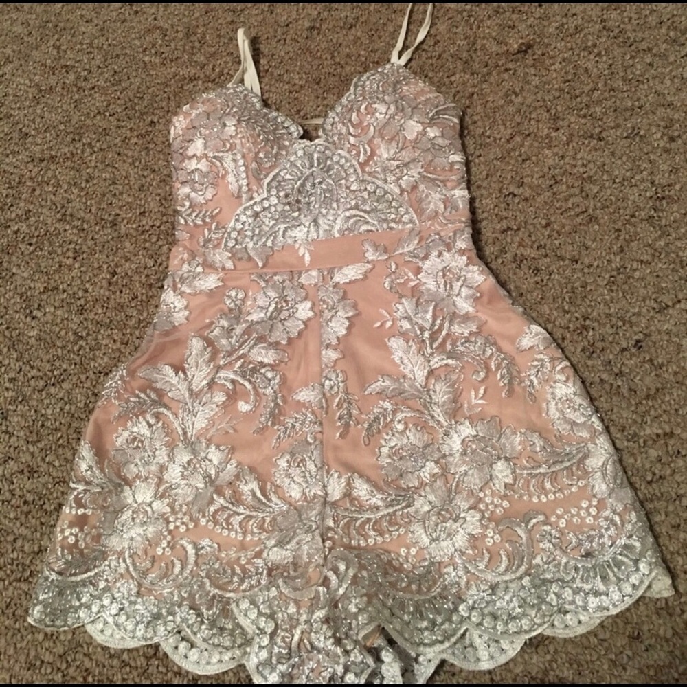 Sequined romper